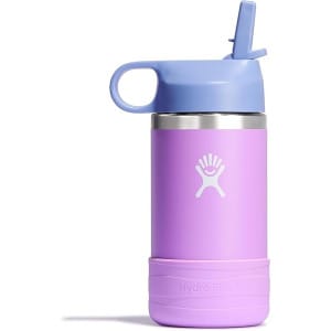 Kids 12 Oz. Hydro Flask Wide Mouth Straw Lid Anemone color